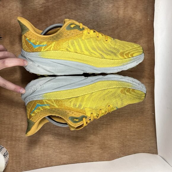 Hoka One One Challenger ATR 7 Mens 11.5 Shoes Yellow Trail Running Sneaker - Picture 7 of 10